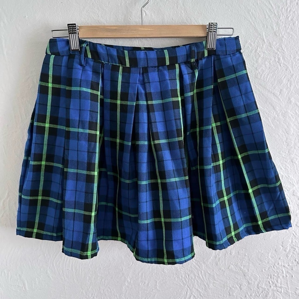 Hot Topic Vibrant Plaid Mini Skirt